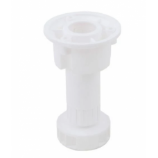 Меблева ніжка для кухонних шаф регульована H-100мм Біла (MO0158)