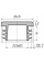 Заглушка для труби Termoplast внутрішня прямокутна 30x15мм пластик Чорна (ZG0787)