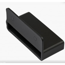 Кріплення на ламелі Термопласт шириною 68 мм для ліжка накладні пластик чорний (KR0087)