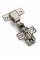 Петля меблева GTV накладна 110° Clip-On D-35мм з доводчиком Нікель для ДСП (MP0004)