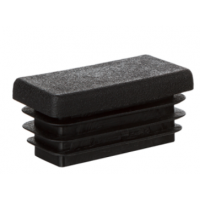 Заглушка для труби Termoplast внутрішня прямокутна 30x15мм пластик Чорна (ZG0787)