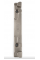 Відповідна планка VORNE 13 мм для металопластикових вікон нижнього упору Хром (FO1002)
