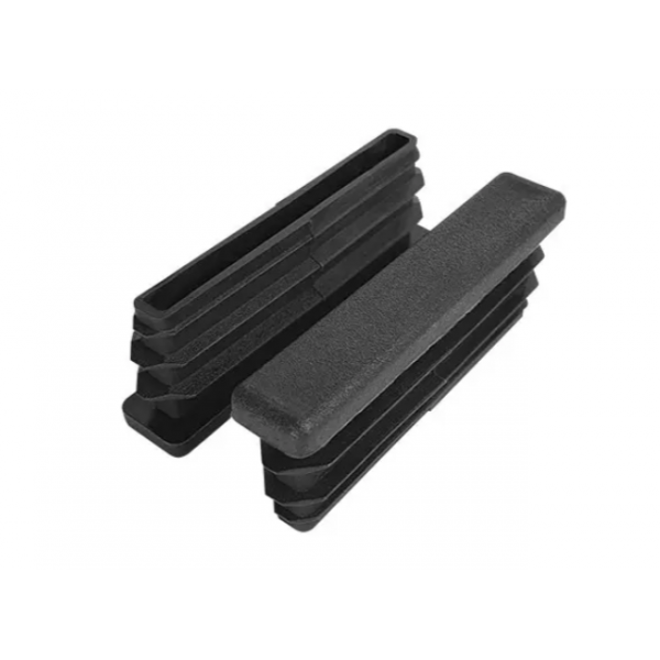 Заглушка для труби Termoplast внутрішня прямокутна 60x10мм пластик Чорна (ZG0786)