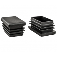 Заглушка для труби Termoplast внутрішня прямокутна 30x20мм пластик Чорна (ZG0788)