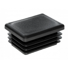 Заглушка для труби Termoplast внутрішня прямокутна 40x30мм пластик Чорна (ZG0789)