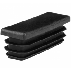 Заглушка для труби Termoplast внутрішня прямокутна 60x20мм пластик Чорна (ZG0790)