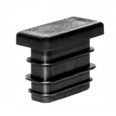 Заглушка для труби Termoplast внутрішня прямокутна 20x10мм пластик Чорна (ZG0785)